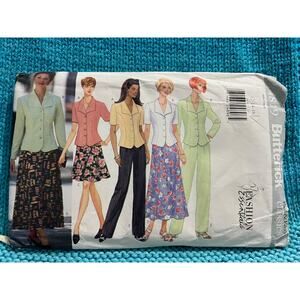 Butterick Sewing pattern 4819 suit top skirt blazer pant size 12 14 16